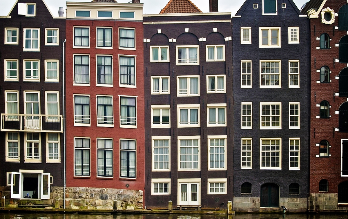 Historische Grachtenhäuser in Amsterdam