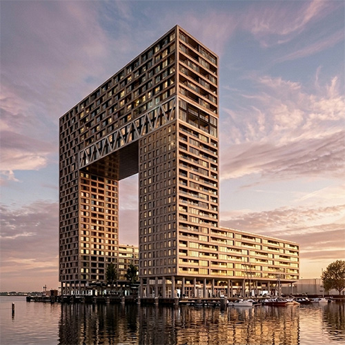 Pontsteiger-Gebäude in den Houthavens in Amsterdam