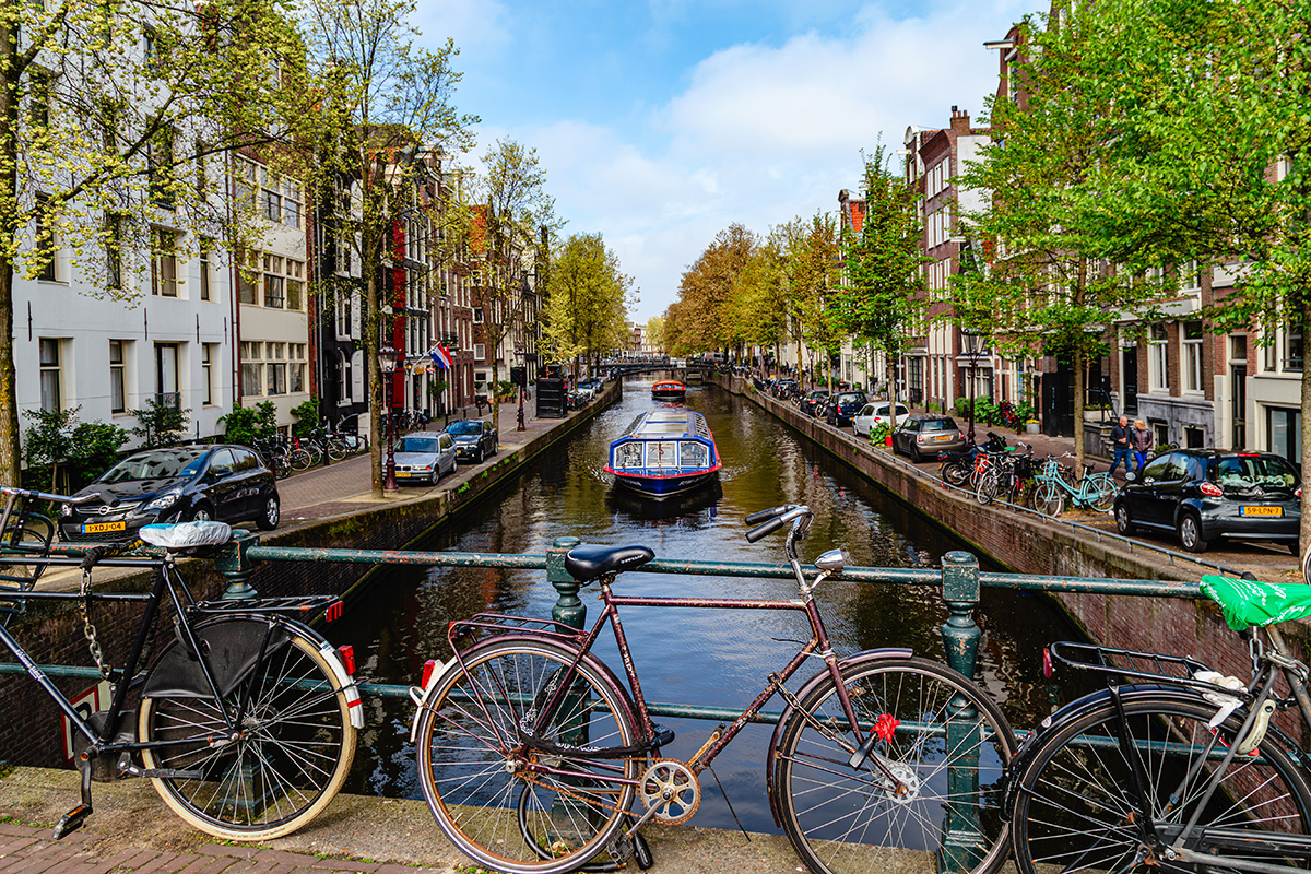 Wunderschöne Grachten im Zentrum von Amsterdam