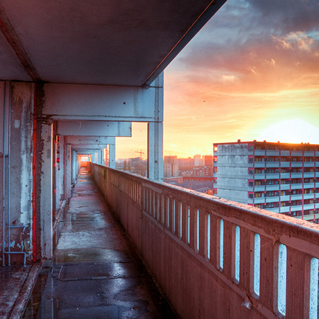 Hochhäuser in Bijlmermeer