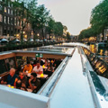 Grachtenfahrt - Abends in Amsterdam