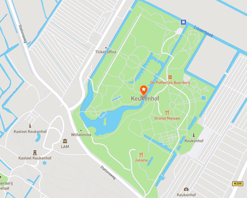 Karte - Keukenhof in Lisse